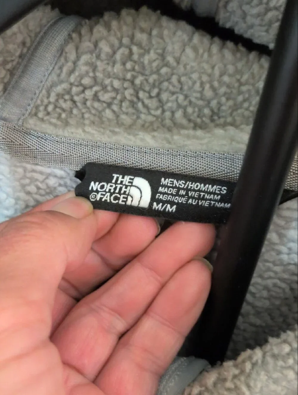The North Face Men's Two-Tone Grey Zip Hoodie